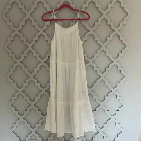 H&M | Dresses | Hm White Maxi Dress | Poshmark